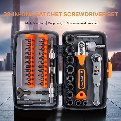 Screwdrivers Mini Screwdriver Set 38 32 In 1 Home Tool For Repair Multi Bits Ratcheting Sets With Ratchet Wrench Kit 230717