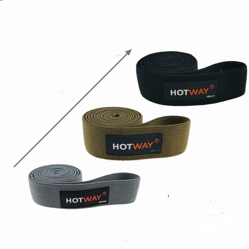 Quantity: 3set, Color: Black - Long Knitted Fitness Resistance Band Yoga Tension Band Sports Elastic Band