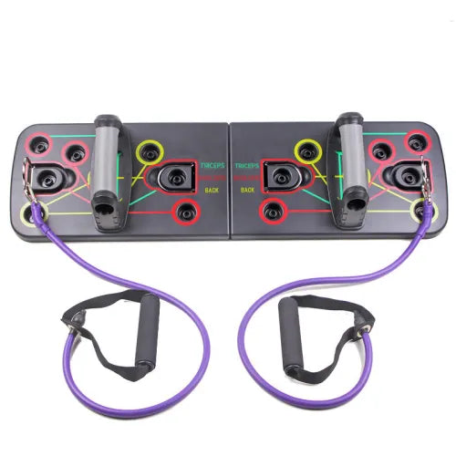 Push-up Stand Board With Resistance Bands