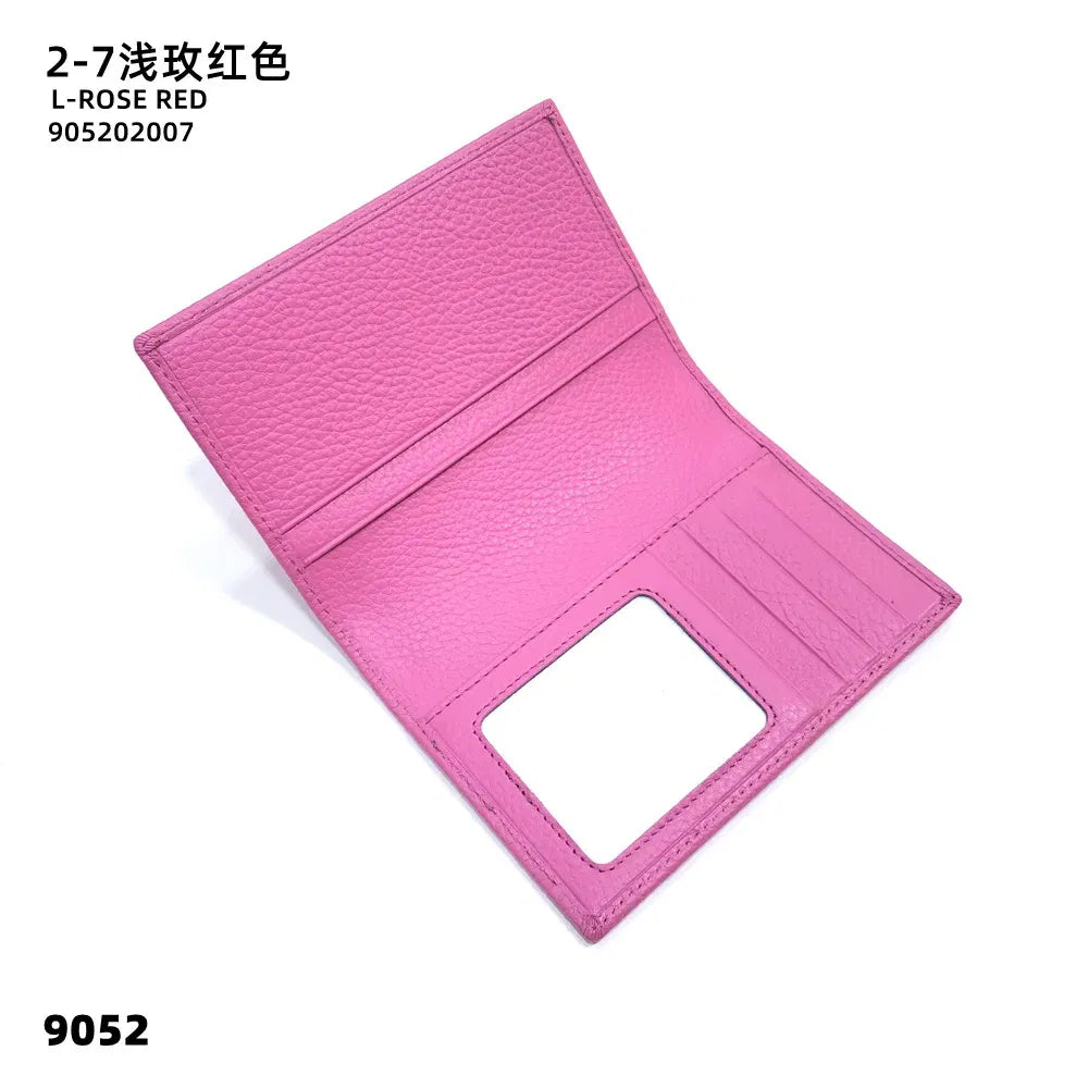 100% Cowhide Passport Holder Factory Genuine Leather Engrave Letters Men Women Passport Cover Customized Name Travel Card Wallet