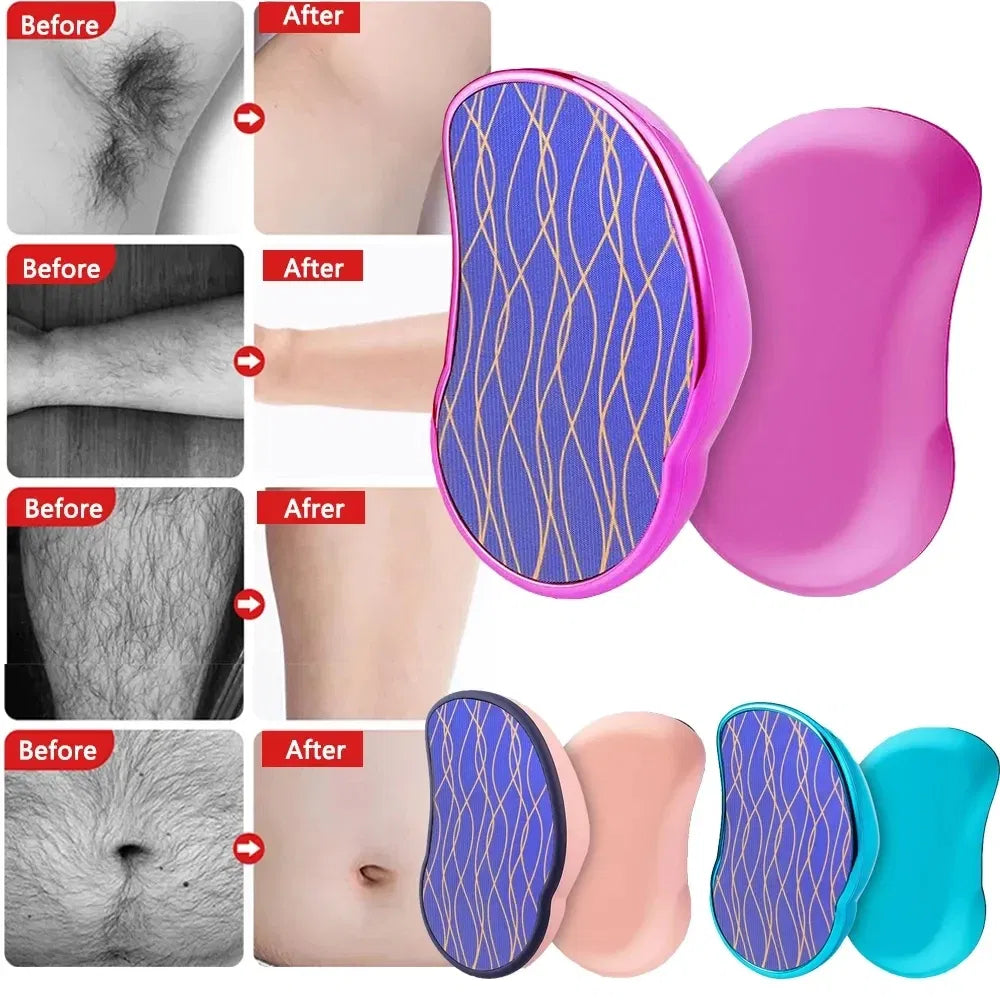 Hot Crystal Physical Hair Removal Eraser Glass Hair Remover Painless Epilator Easy Cleaning Reusable Body Care Depilation Tool