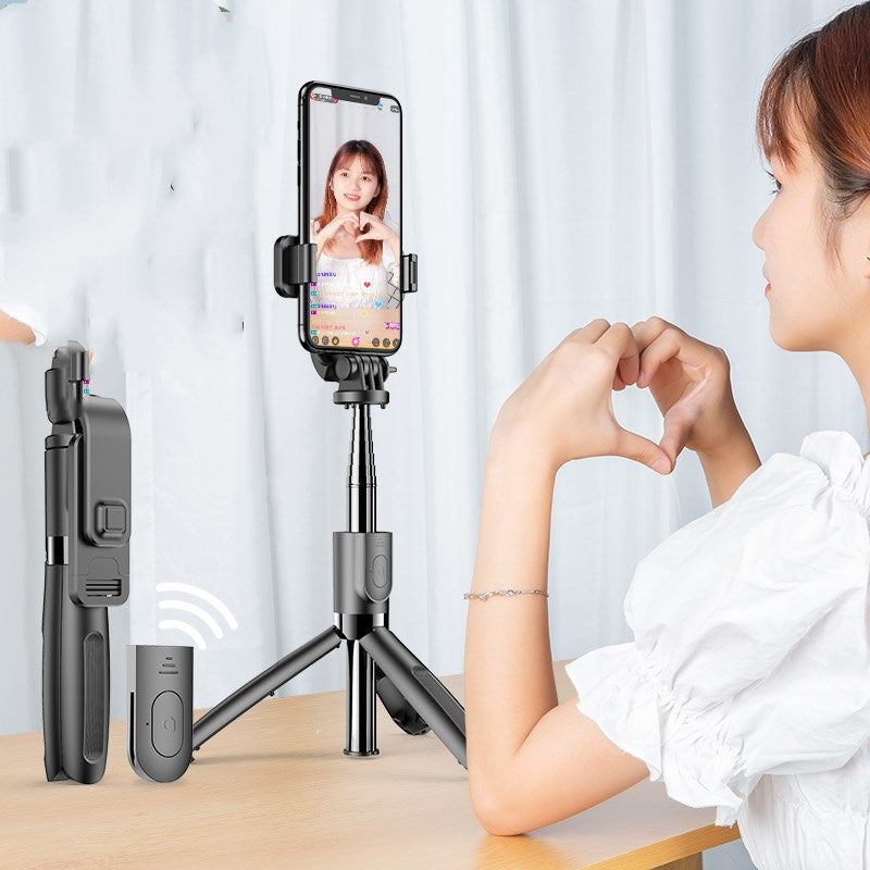 Color: Flagship Black - Mobile Phone Live Broadcasting Stand With Self Timer