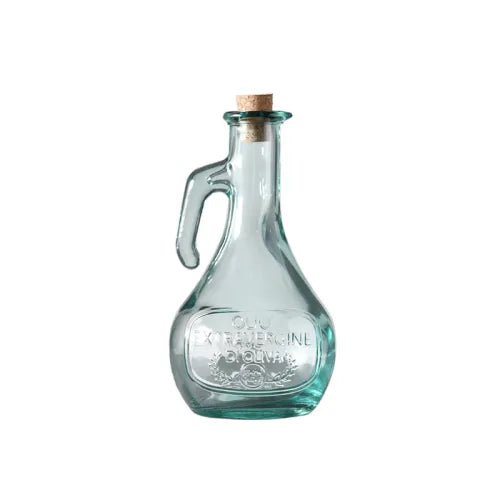 Style: Letter Large Oil Can - Thickened Glass Oil Can, Cork Sealing Tape, Seasoning Pot, Kitchen Storage Soy Sauce Bottle