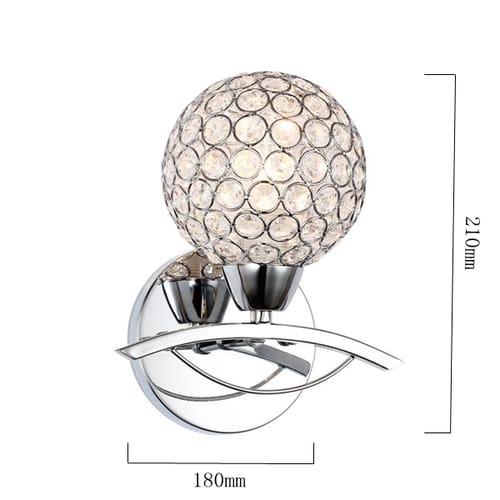 Modern Crystal Wall Lamp Fixture For Home Bedroom Living Room Decoration