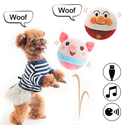 Dog Toys Chews Electronic Pet Toy Ball Bouncing Jump Balls Talking Interactive Plush Doll Gift For S Usb Rechargeable 221119