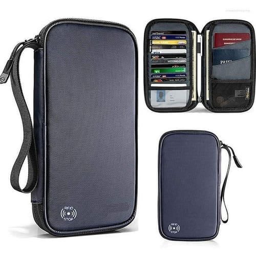 Wallets Travel Wallet Family Passport Holder Documents Organizer Durable Waterproof Case With Rfid For Men Women