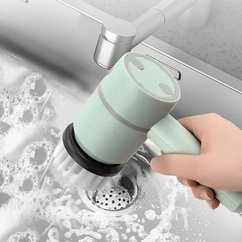 Cleaning Brushes Electric Brush Rechargeable Home Rotating Scrubber Wireless Tools Appliance Cleanliness Gadget 231019