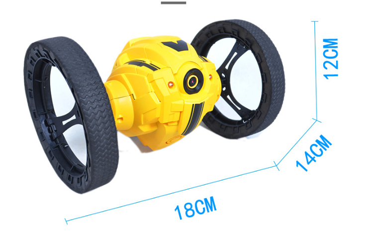 Color: Black White, Specification: Wifi - 805 Rc Bounce Car Rc Jump Car Remote Control Stunt Car Watch Control 360?° Rotation 27.6 Inches Bouncing 2wd 2.4ghz Rc Car Toys