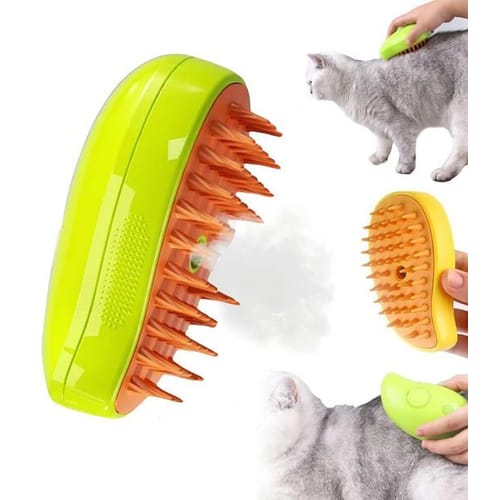 Cat Steam Brush Cat Dog Grooming Comb Pet Electric Spray Massage Comb 3 In1 Cats Hair Brush Usb Charging Hair Removal Comb 240807