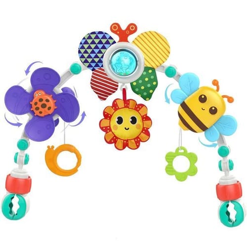 Baby Stroller Arch Toy Infant Travel Car Seat Montessori Toys Crib Accessory Rattles Newborn Sensory Toys Mobile Pram Activity Y240820