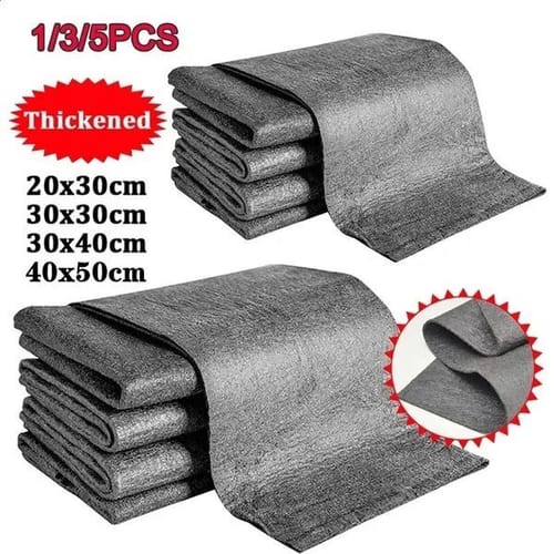 Thick Magic Cloth Cleaning Tool No Traces Reusable Ultrafine Fiber Glass Wiper Used For Windows Mirrors Watermarks 240824
