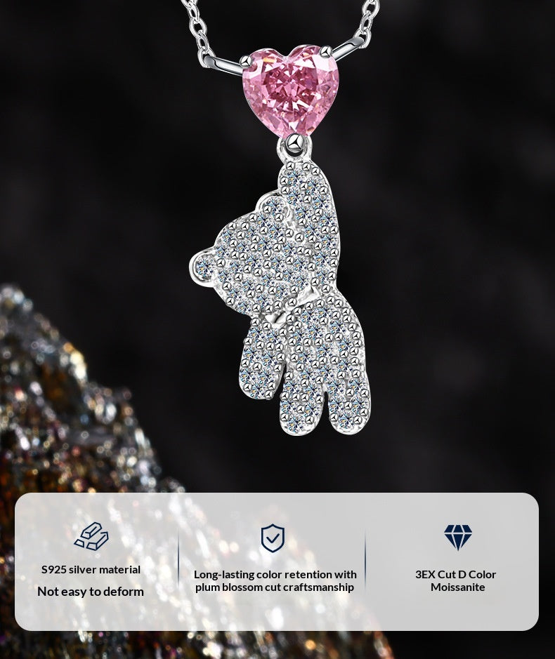 Color: High Carbon Drill, Purity: 925 Silver - Versatile High-end Sterling Silver Collar Necklace Accessory
