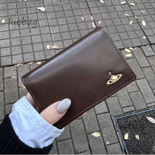 Holders Brand Wallets Large Capacity Leather Saturn Business Card Bag Passport Holder Travel Purses Ladies Handbags Evening Clutches