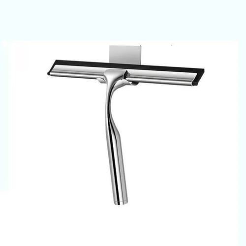 Stainless Steel Wiper Shower Glass Door With 1 Sticky Hook Bathroom Cleaning Tools Window Mirror Scraper Tile Wall Car 250714