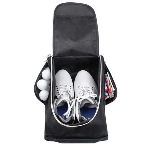 Golf Shoe Bag For Travel Zippered Sport Shoe Carrier Bags With Side Accessory Pockets For Tees Golf Balls J250930