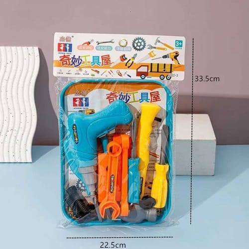 Childrens Repair Tool Set Diy Pretend Play Toy For Boys Maintenance Tools Kit Safe Plastic Simulation Screwdriver Hammer Gifts Y251017