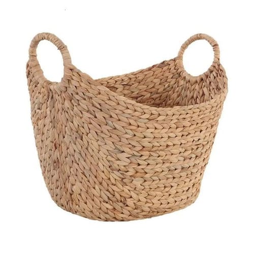 Large Natural Water Hyacinth Boat Basket Laundry Organizer1930 X 1420 1690 Inches 240510