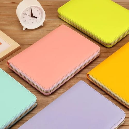A5 A6 B5 Zipper Binder Bag Loose Leaf Inner Page Po Card Collection Book Postcard Organizer Diary Notebook School Stationery 251126