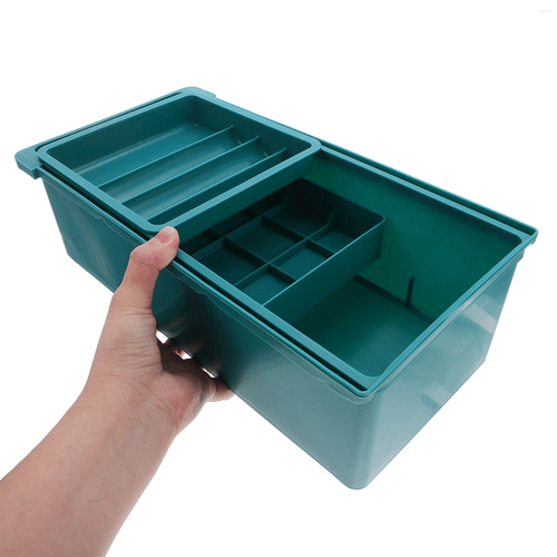 Storage Boxes Three-layer Plastic Craft Box Sewing Tools Organizer Art Student Miscellaneous Drawer Push-pull Type