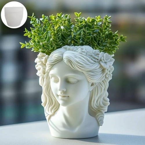Valentine's Day Venus Goddess Statue Vase Resin Silicone Mold Athena Beauty Sculpture Succulent Flower Pot Storage Box Gypsum Mould Craft Molds Ddmysat