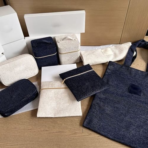 C Classic Beaute Pouch Makeup Storage Case Shoulder Bag Pattern Cosmetic Brush Bucket Beauty Lipstick Organizer Phone With Gift Box
