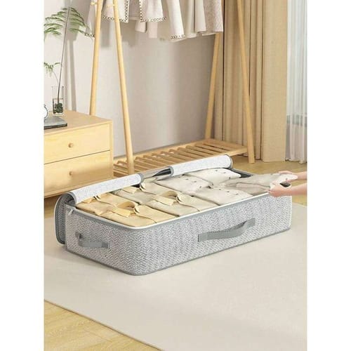 Large Capacity Bed Bottom Foldable Quilt Clothing Clothing Blanket Storage Bag Closet Organizer 26y0122