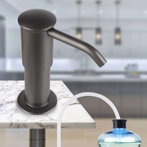 The Big Sizegray Abs Pump Built In Soap Dispenser For Kitchen Sink With 1.5m 59" Extension Tube 26l0127