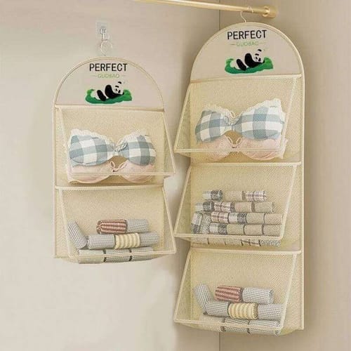 Size: 1pcs - -layer Organizer Pocket Hanger Hanging Bag For Underwear Socks Closet Clothes Storage 26w0130