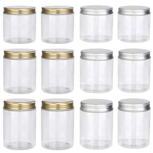 Adult: Yes - 20pcs 150/200/250ml Empty Clear Storage Jars With Lids Food Sealed Packaging Bottle Cosmetic Containers Face Cream Sample Pot 26w0210