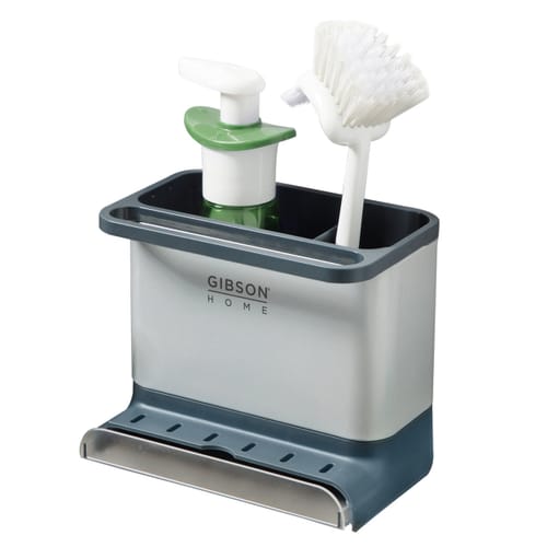 OUT OUT Gibson Home Ledgebrook Galvanized Steel Sink Caddy Organizer