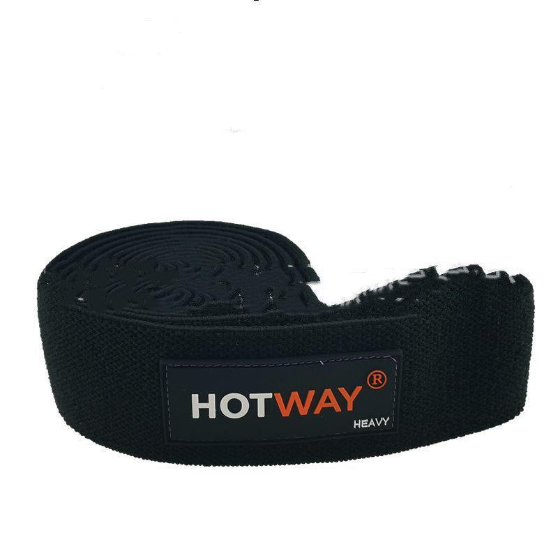 Quantity: 3set, Color: Black - Long Knitted Fitness Resistance Band Yoga Tension Band Sports Elastic Band