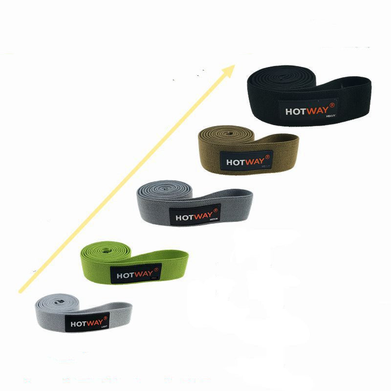 Quantity: 5set, Color: Black - Long Knitted Fitness Resistance Band Yoga Tension Band Sports Elastic Band