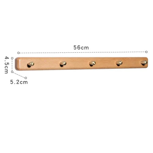 Custom Solid Wood Coat Hook Free Punch Wall Hanging Wall Door Behind The Living Room Kitchen Wooden Hook Coat Hook Hanger