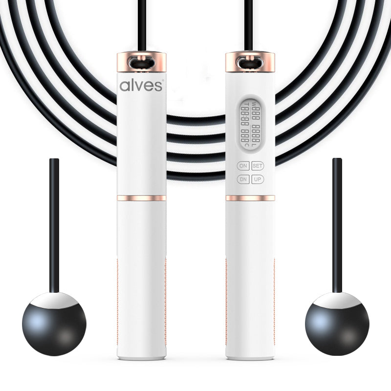 Color: A - Jump Rope Fitness Smart Counting Cordless Fat Burning Slimming Professional Rope
