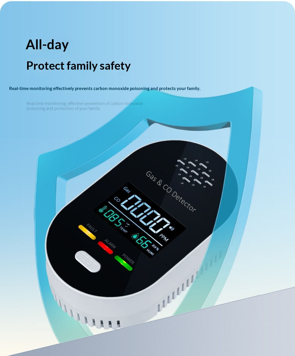 Specifications: 01 Model, Power Supply: Uk - Carbon Monoxide Detector For Home And Rv Four-in-onemeasures Temperature Humidity And Gas