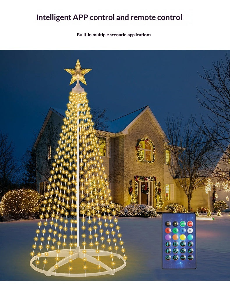Specifications: 144 Lights, Power Supply: Us - Rgb Color-changing Conical Remote-controlled App-powered Indooroutdoor Tree Lights