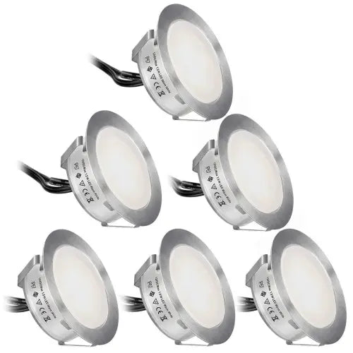 Specification: 6 Warm White, Power Supply: Uk - Fashion Personalized Boutique Garden Step Light Stairs