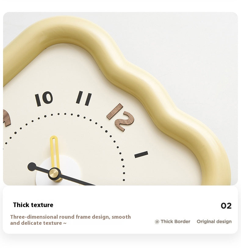 Size: Spring Green 30x52cm - Home Decoration Punch-free Modern Minimalist Wall Clock