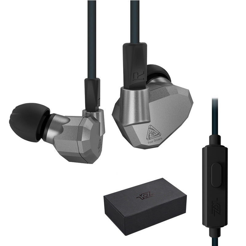Color: Blue, Style: Standard Big Box - In-ear Headphones With Microphone