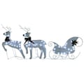 Reindeer & Sleigh Christmas Decoration 60 Leds Outdoor White