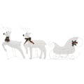 Reindeer & Sleigh Christmas Decoration 60 Leds Outdoor White
