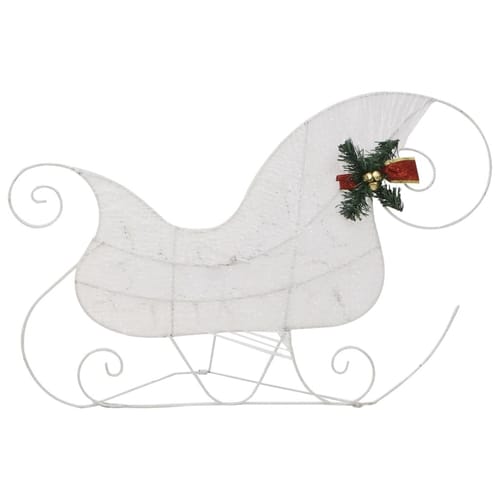 Reindeer & Sleigh Christmas Decoration 60 Leds Outdoor White