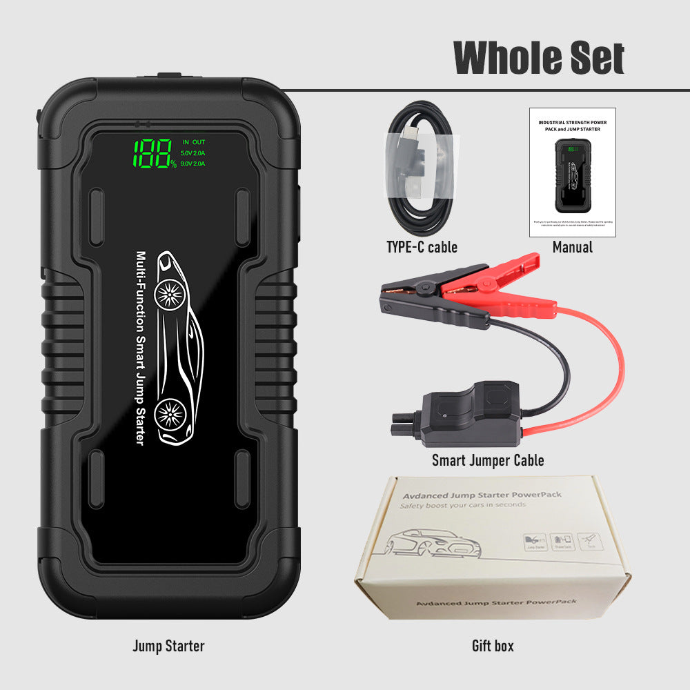Specifications: Ordinary Electric Clamp Bottle, Capacity: 20000mah - Car 20000mah Emergency Start Power Supply With Led Lighting