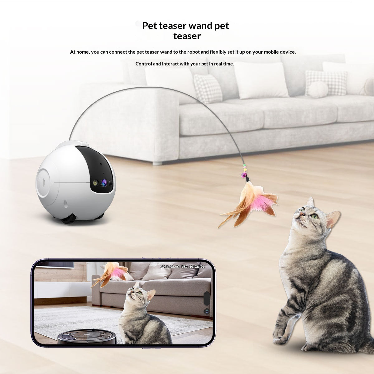 Specifications: Wifi, Power Supply: Eu - Pet Ai Smart Interactive Toy And Tumbler Monitor