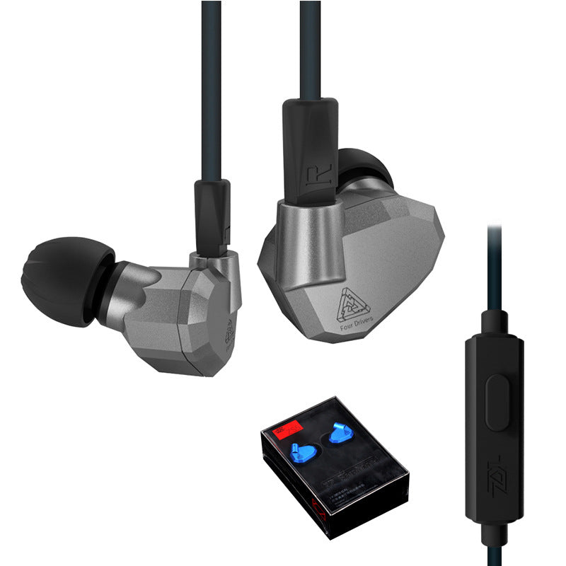 Color: Blue, Style: Standard Big Box - In-ear Headphones With Microphone