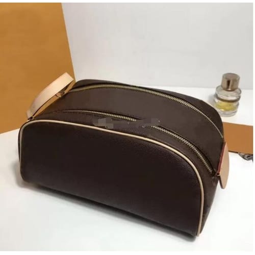 Dhgate High-end Quality Men 26cm Travelling Toilet Bag Fashion Design Women Wash Bag Large Capacity Cosmetic Bags Makeup Toiletry Bag Pouch