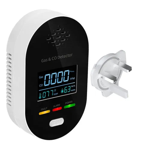 Specifications: 01 Model, Power Supply: Uk - Carbon Monoxide Detector For Home And Rv Four-in-onemeasures Temperature Humidity And Gas