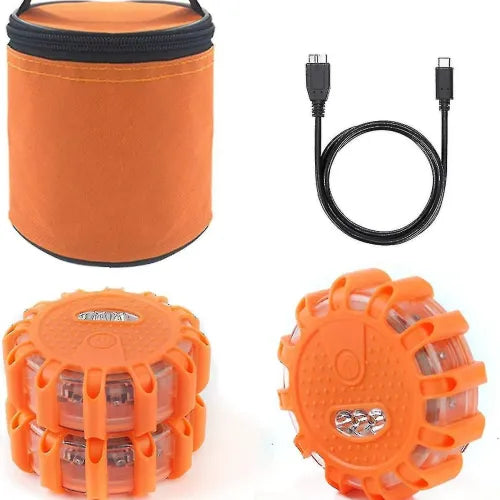 Specifications: Three Rechargeable Models, Quantity: 1pcs - Led Traffic Warning Light Car Accessory With Powerful Magnetic Attachment
