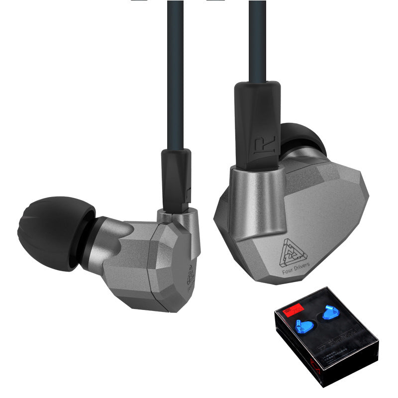 Color: Blue, Style: Standard Big Box - In-ear Headphones With Microphone