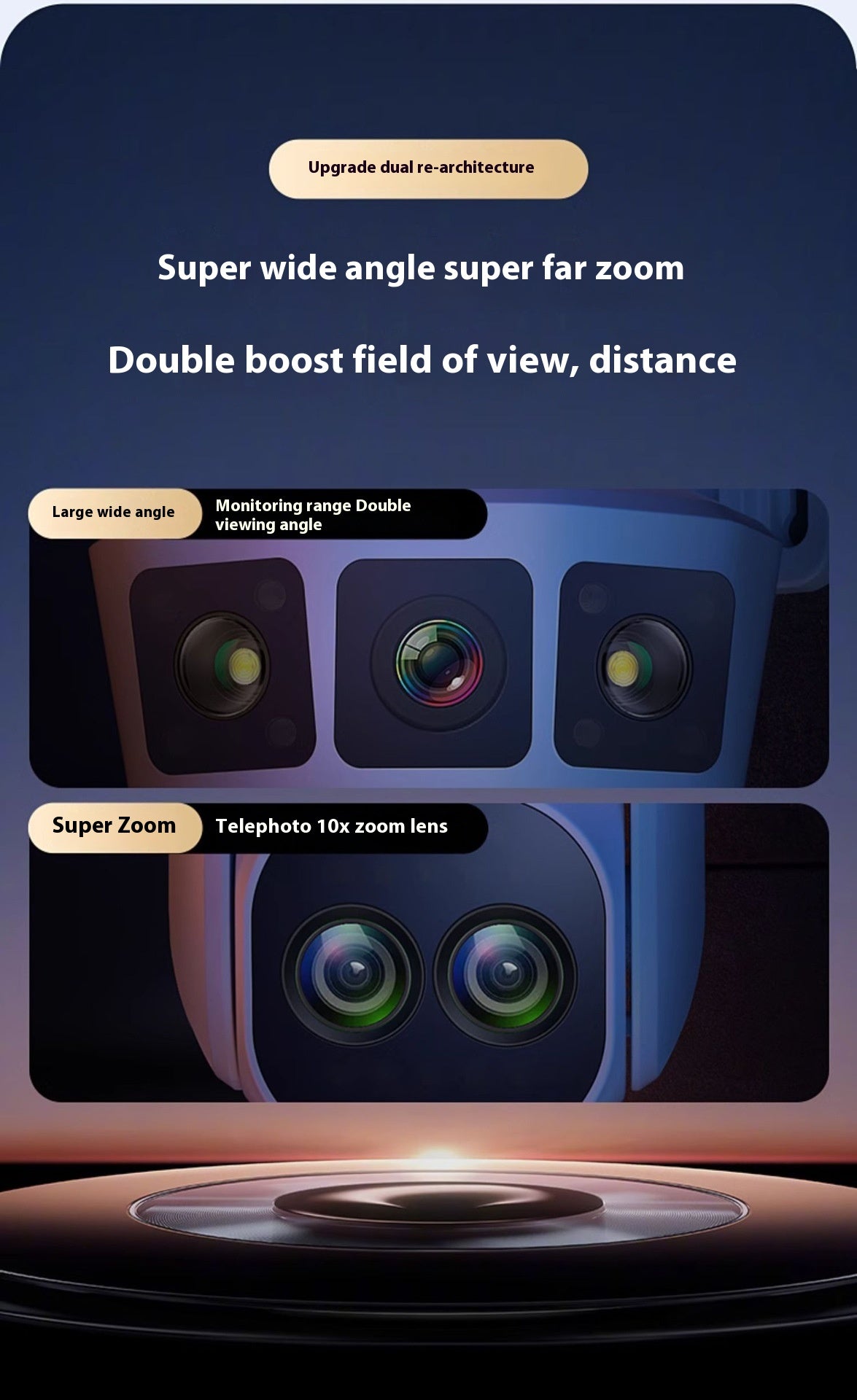 Specifications: 20 Style, Network Supply Mode: Wifi4g-eu, Power Supply: - Wireless Camera Monitoring Dual-screen Home Night Vision Hd